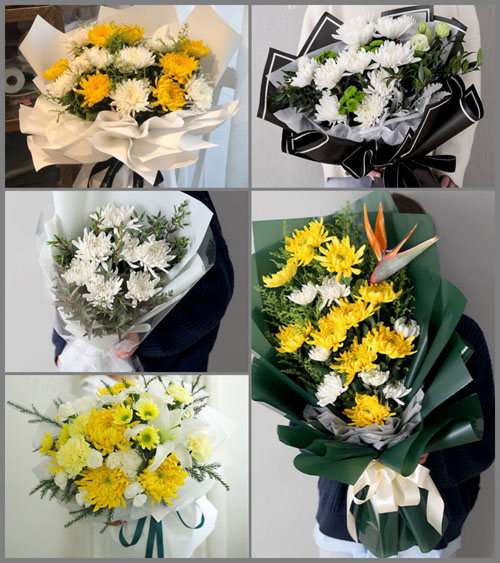 海南海口市秀英区秀英街道秀华社区白事花束代送